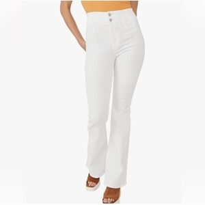 NEW…Free People We The Free White Flare Jeans